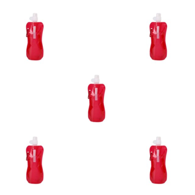 Yuarrent Botellas de agua para la diversión al aire libre - Manténgase fresco en movimiento Botella de agua plegable única de PE Botella de Type5 NO5