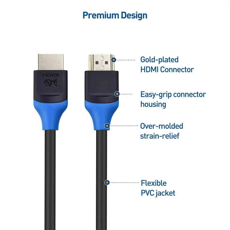 Cable Matters 3-Pack High Speed HDMI 6 ft 4K 2K @144Hz, FreeSync, G-SYNC and HDR Support for Gaming Monitor, PC, Apple TV, and More Walmart.com