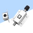 thumbnail image 2 of 1 Set of Stainless Steel Door Latch Automatic Gate Latches Bar Latch Safety Door Lock with Screws, 2 of 7