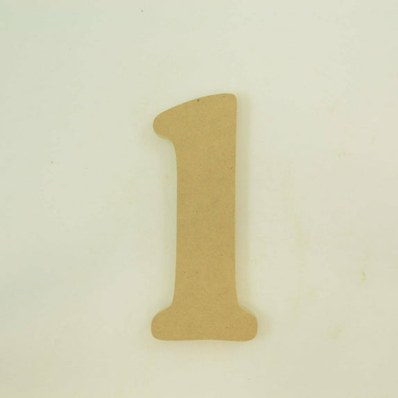 Package of 1, 12 Inch X 1/2" Thickness MDF Letter l in The Goudy Heavy Font, Thick, Lower Case for Art & Craft Project, Made in USA