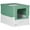 Green#48, variant on Dog Bed PawHut Fully Enclosed Cat Litter Box with Scoop, Hooded Cat Litter House with Drawer Type Tray, Foldable Smell Proof Cat Potty with Front Entry, Top Exit, Portable Pet Toilet with Large Space