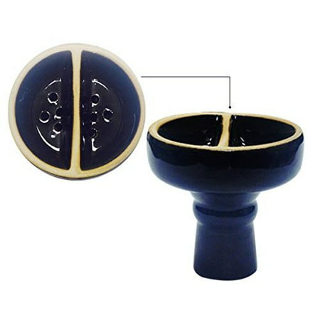 VAPOR HOOKAHS EGYPTIAN STYLE DOUBLE COMPARTMENT CERAMIC BOWL: SUPPLIES FOR HOOKAHS – These Hookah bowls are accessory pieces for shisha pipes. These accessories parts hold 25g of