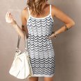 thumbnail image 2 of Moda mujer verano Patchwork casual cuello redondo sin mangas vacaciones Cami Mini vestido Fridja  yut3458, 2 of 5