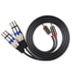 thumbnail image 2 of Para Cable XLR, Adaptador Hembra Doble, Cable De Conexión Doble, 2 of 7