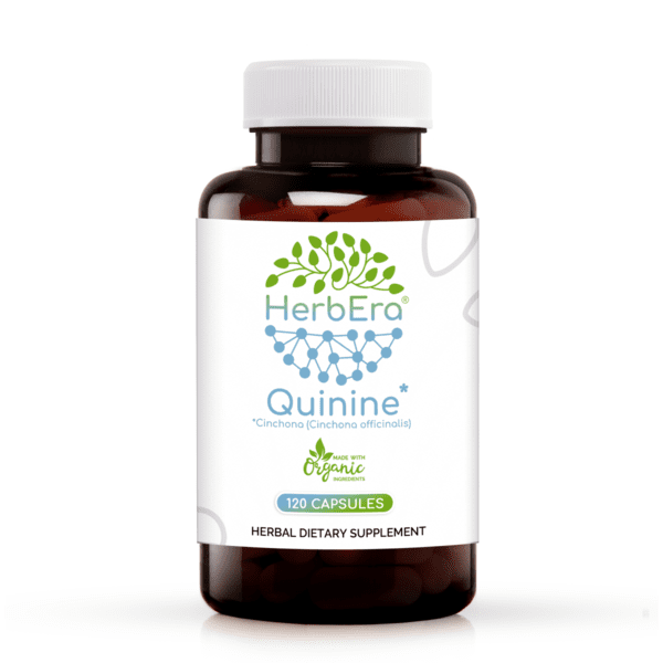 Quinine 120 Capsules, 500 mg, Wildcrafted Quinine (Cinchona officinalis