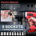 thumbnail image 5 of kit de Tournevis Électrique, Perceuse Portative au Lithium 21v Vitesse Brossée Vitesse Rotation Perceuse Moteur Brossé Moteur Portable au Lithium 21v Moteur de Forage au Lithium 21v 2 Vitesses Eryue 3in1 Perceuse Portative 25, 5 of 5
