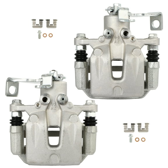 cciyu 19B6789A 19B6788A Rear Left & Right Brake Calipers with Bracket Fit For2014-2018 For Kia For Soul