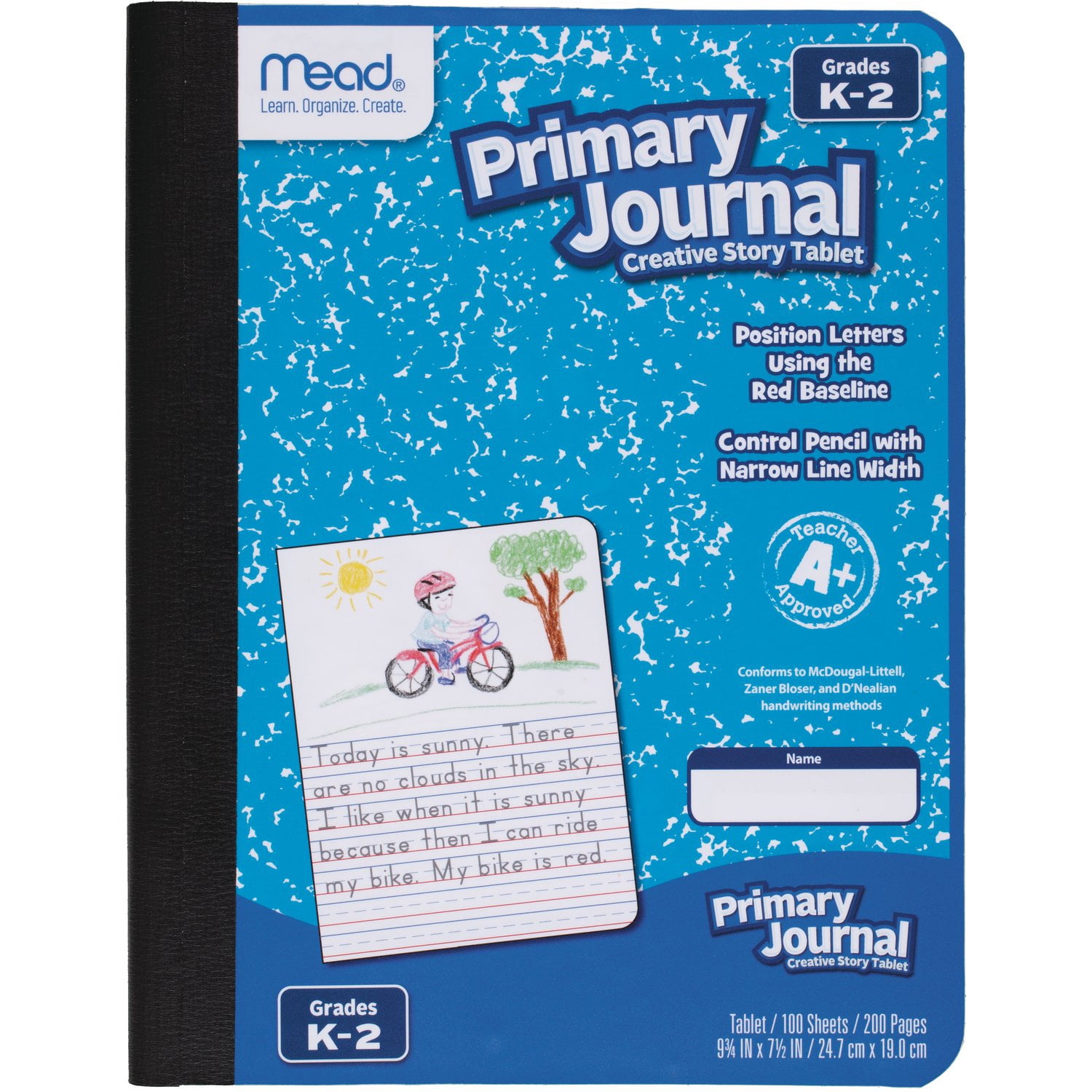Mead Primary Journal Half Page Ruled, 100 Sheets Per Book, Pack of 6