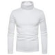 thumbnail image 3 of Camisas de Hombre Blusas de Manga Larga Con Cuello Redondo Cuello Alto Sólido Casual Slim Fit Pullover Camiseta Cálida Camisa de Fondo Odeerbi ODB-4, 3 of 7