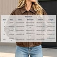 thumbnail image 2 of Iyufng Faux Leather Cropped Jackets for Women Collared Long Sleeve Full Zip Loose Casual Short Outerwear, 2 of 7