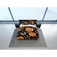 thumbnail image 4 of Calabaza de Halloween Juego de cama completo y funda de almohada, Negro Duvet Cover Dorm, 4 of 4