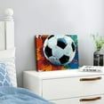 thumbnail image 3 of FCXZI Canvas Wall Art For Bedroom Office Wall Decor,  Colorful Football Soccer Wall Decorations For Living Room Painting Pictures Artwork For Modern Prints Home 20x16in, 3 of 6
