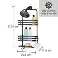 thumbnail image 3 of Better Homes & Gardens Satin Nickel or Matte Black over the Shower Caddy, 3 of 8