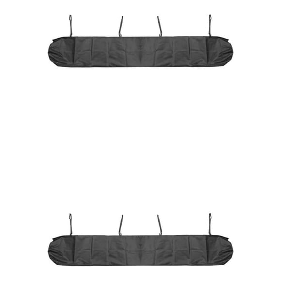 Cateissary Manténgase seco y seguro con nuestro toldo Drive Away resistente al desgaste, tela a prueba de polvo, protector de riel para toldo, negro 2 metros 2Conjunto
