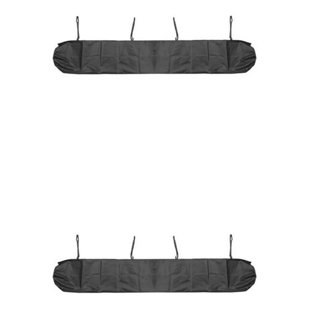 Cateissary Manténgase seco y seguro con nuestro toldo Drive Away resistente al desgaste, tela a prueba de polvo, protector de riel para toldo, negro 2 metros 2Conjunto