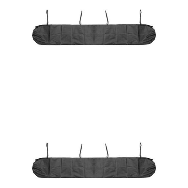 Cateissary Manténgase seco y seguro con nuestro toldo Drive Away resistente al desgaste, tela a prueba de polvo, protector de riel para toldo, negro 2 metros 2Conjunto