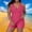 Hot Pink, variant on Modest Womens Bathing Suits Over 50 Plus Size Swim Suits Halter Tankinis Boy Shorts Halter Black Bikini,XXXL