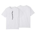 thumbnail image 4 of NAMTYQX Spring Tops for Women 2025 Cool Casual Print Round Neck Oversized Short Sleeve Loose Fit Gemusterte Lightweight Womens T Shirts White Size XL, 4 of 5