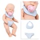 thumbnail image 1 of Fiudx Liquidación de ahorros de verano Muñeca Reborn de 30cm, chupete de simulación, babero para bebé, juguete para regalo de goma suave, 1 of 6