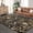 Brown tone, variant on Traditional Area Rug 10'x13' Foldable Indoor Washable Rug Thin Retro Accent Floral Non-Slip Carpet Mat (Dark Blue)