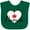 Green, variant on Inktastic Canada-heart and maple leaf Boys or Girls Baby Bib