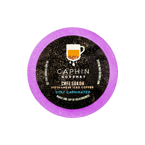 50 Count Caphin Gourmet Cafe Sua Da Vietnamese Coffee Single-Serve Coffee Pods for Keurig K Cups Brewers (50 Count Compatible with 2.0)