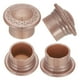 thumbnail image 4 of Extremos de barra de cortina Uxcell, 6 piezas de tapa de cabeza de riel de cortina de plástico moderna, se adapta a varillas de 26-28 mm, color oro rosa, 4 of 6