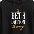 thumbnail image 3 of Yellowstone  - Beth Dutton Strong  - Juniors Cropped Pullover Hoodie, 3 of 6