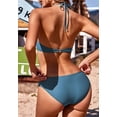 thumbnail image 2 of Ekouaer Women Two Piece Swimsuit Sporty Bikini Tummy Control Bathing Suits Halter Top Swimsuits, 2 of 5