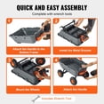 thumbnail image 6 of Garden Dump Cart, 1200 lb Capacity - Heavy Duty Utility Wagon with 13 inch Tires & 2-in-1 Handle, 6 of 7