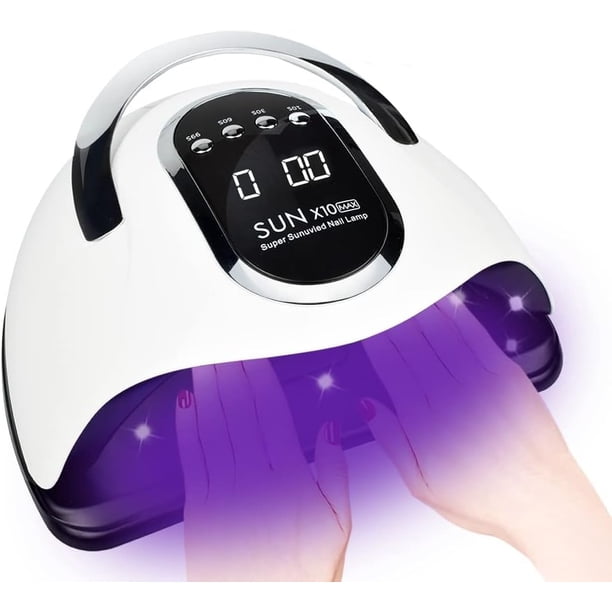280W UV LED Nail Lamp, Fast Nail Curing Lamps for Home and Salon, 6-WELLNGS