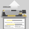 thumbnail image 3 of EDTara Ajazz Ak873 Hot Swap Mechanical Keyboard 87 Keys Rgb Backlit Pbt Keycaps Bluetooth-compatible Wireless Gaming Keyboard, 3 of 8