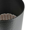 thumbnail image 3 of happimess Asher Modern 4.13-Gallon 2-Tone Faux Wicker/Metal Cylinder Waste Basket, Black/Natural, HPM1102C, 3 of 8