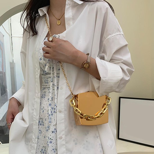Mini bolso de hombro, bolso de mano para niñas, bolso informal, para viajes al aire libre, oficina, fecha Oro Macarena Tote de hombro