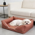thumbnail image 5 of Dog Bed for Cats & Dogs with Reversible Removable Cover, Non-Slide Bottom & Machine Washable Pad, Suitable for Crate Floor Travel, 17.7x15x5.5in by MPOISVA, 5 of 5