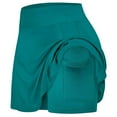 thumbnail image 5 of GZWYHT Skirts for Women,Tennis Skirt Women's Tennis Skirts Run yoga Inner Shorts Elastic Sports Golf Pockets Hakama Mini Skirt,Pleated Skirts,Green Dress,Cargo Skirt S, 5 of 9