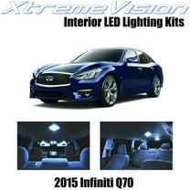 XtremeVision Interior LED for Infiniti Q70 2015 13 pcs Cool White Interior LED Kit Installation Tool