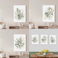 thumbnail image 4 of Sage Green Wildflower Wrapped Canvas Print -Set of 3 Bohemian Floral Watercolor Wall Art-Modern Botanical Suitable for Home Bedroom Farmhouse Office Decor 12x16 Inch Framed, 4 of 6