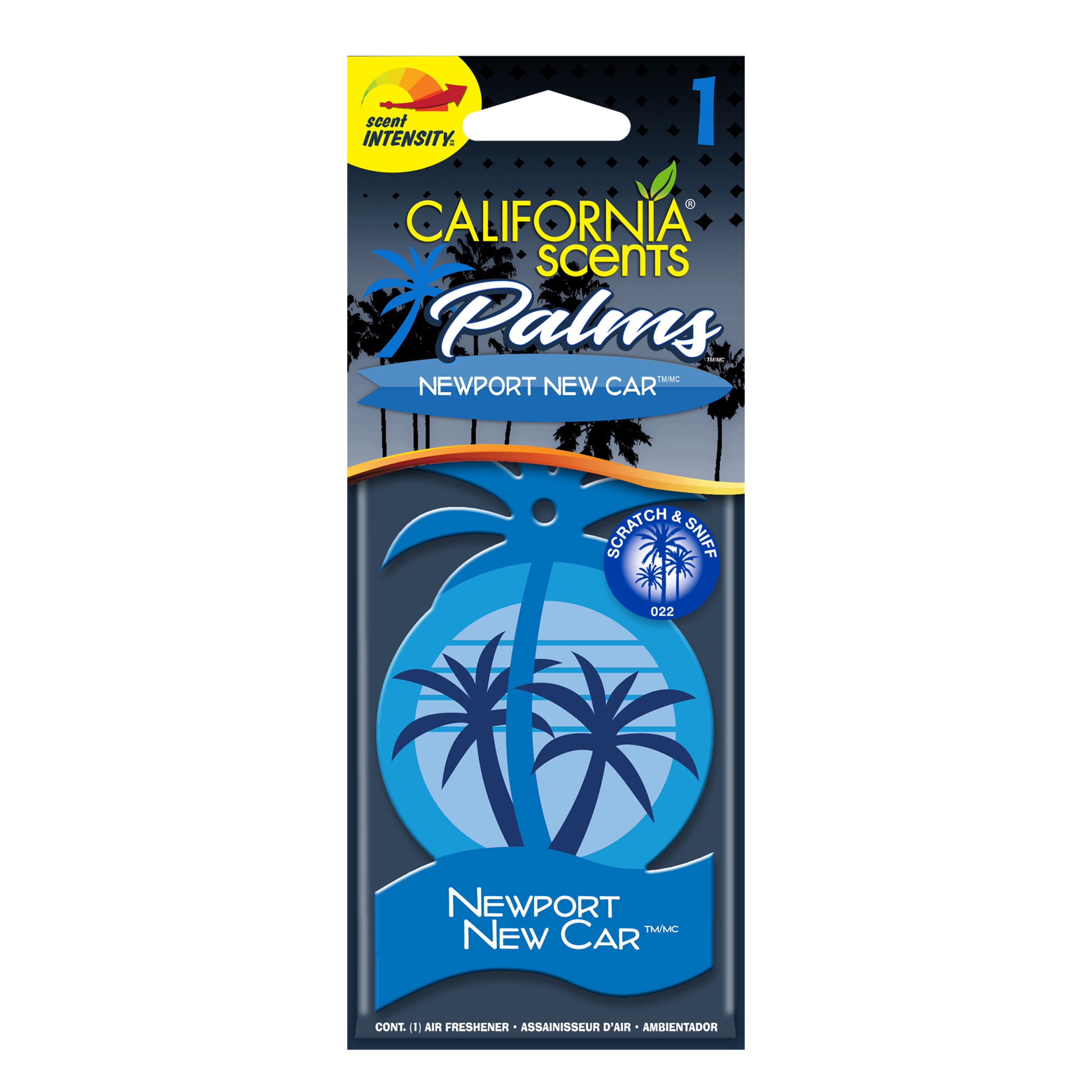 California Scents Palms Paper Newport New Car Air Freshener