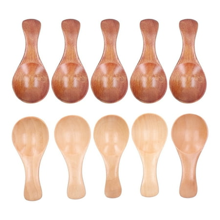 

Henmomu Spoon Seasoning Scoop 10Pcs Wooden Scoop Sugar Salt Powder Condiment Mini Spoon With Short Handle For Kitchen Use