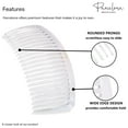 thumbnail image 3 of Parcelona French Glossy Large Cellulose Updo 23 Teeth Hair Side Combs(2 Pcs), 3 of 29