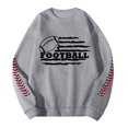 thumbnail image 4 of Chandail en Molleton à Col Rond Imprimé Rugby Automne Hiver pour Hommes, Chaud et Confortable, Mode Sans Capuche, Chandail Décontracté, 4 of 4