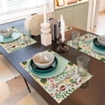 thumbnail image 6 of Placemats Set of 4 / 6, Ladybug And Wild Flowers Placemats for Dining Table Indoor/Outdoors Heat Resistant Washable Placemats 18" x 12", 6 of 8
