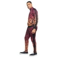 thumbnail image 4 of Men's Ombre Gradient Tiger Stripe Track Suits 2 Piece Sweatsuit Set ST570 - Red - 3X-Large, 4 of 7