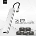 thumbnail image 3 of Usb C Hub Dongle, 6 in 1 Usb C to Hdmi Multiport Adapter Sd Card Reader, 3 of 5