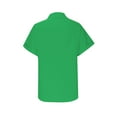 thumbnail image 6 of BSDJILFG Womens Lapel Blouse V Neck Button Down Shirt Short Sleeve Lapel Tops Casual Solid Shirts on Clearance,Sizes S-3XL, 6 of 7