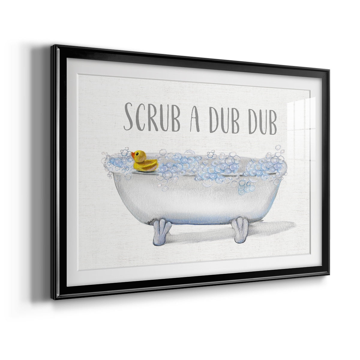 Scrub A Dub Premium Framed Print - Ready to Hang