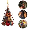 thumbnail image 7 of Rockin' Around The Guitar Christmas Tree Ornament, 2D Acrylic Rock Christmas Tree Ornament,Musical Instrument Ornamentgift for Guitar Player, Music Enthusiasts,Teacher Christmas Decorations,2Pcs, 7 of 7