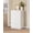 Snow White, variant on 4-Drawer Dresser, Modern Minimalist Storage Tower Unit, Chest of Drawers for Organizing, 15.7 x 23.6 x 38.3 Inches, Ebony Black