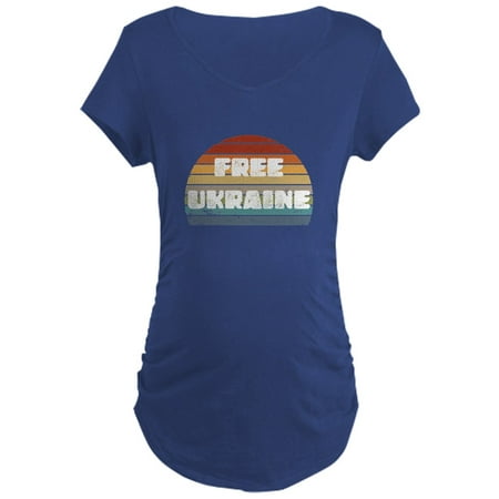 

CafePress - Free Ukraine Women s Maternity T Shirt - Maternity Dark T-Shirt